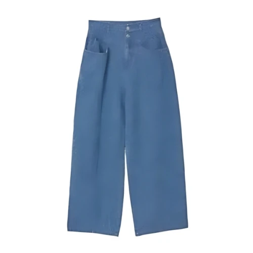 Ameri VINTAGE MEDI SCRATCH OVAL WIDE DENIM