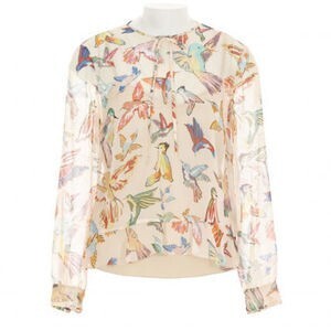 RED VALENTINO COLIBRI バード柄 ブラウス