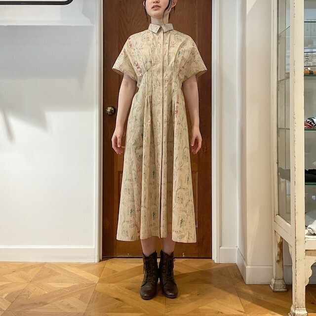JUN OKAMOTO printed cotton dress