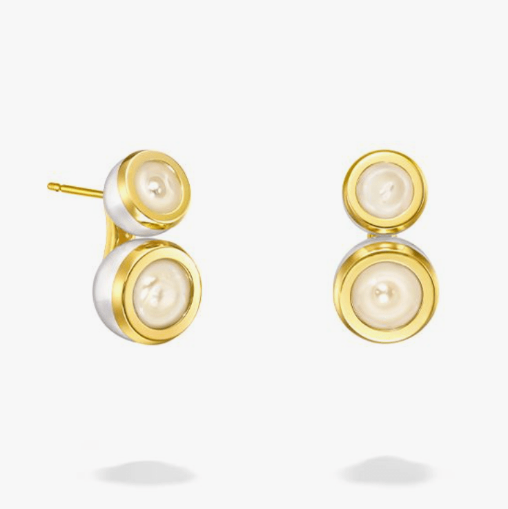 TASAKI スライスド ベゼル イヤリング