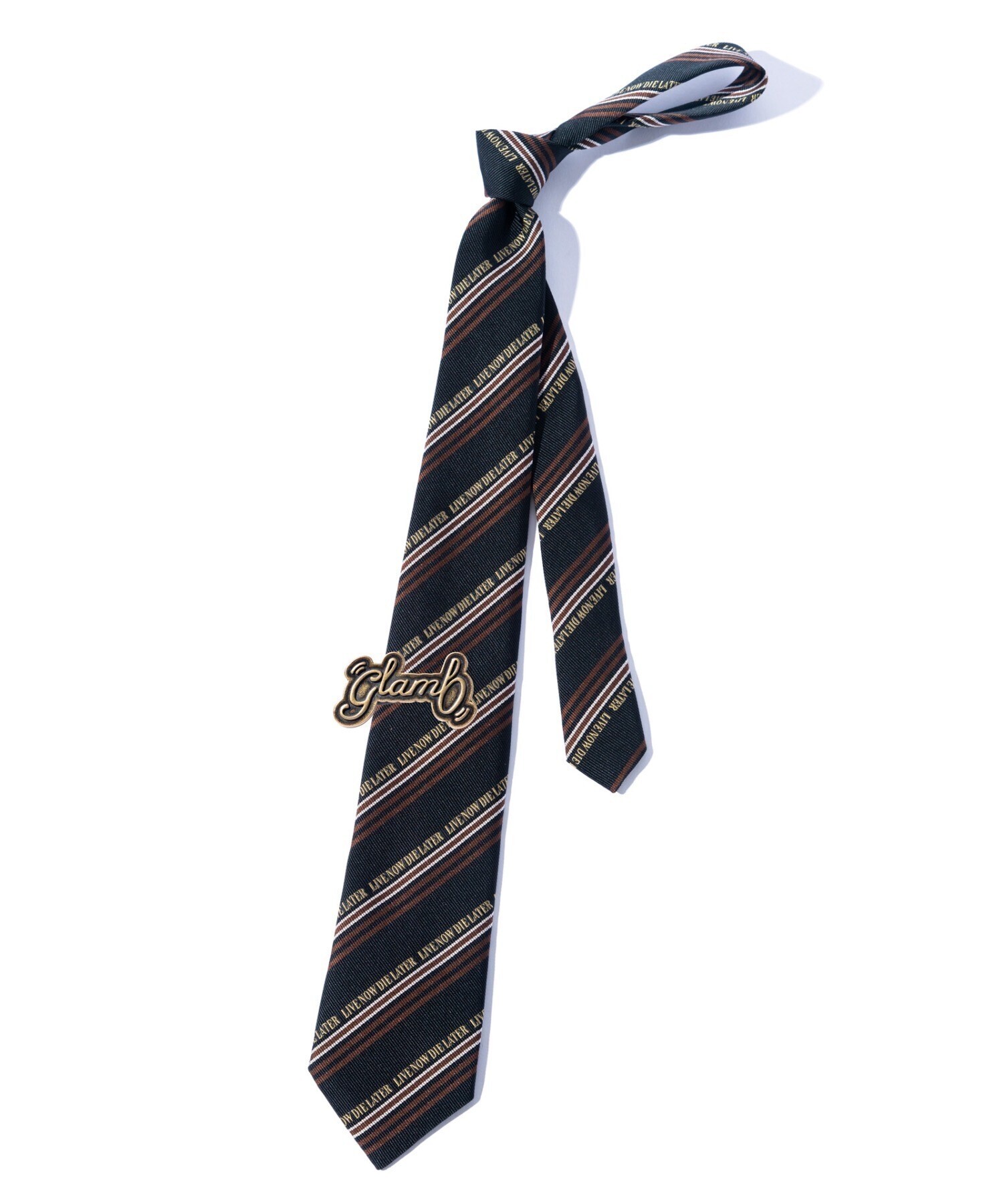 glamb Regimental Tie & Pin Set / レジメンタルタイアンドピンセット