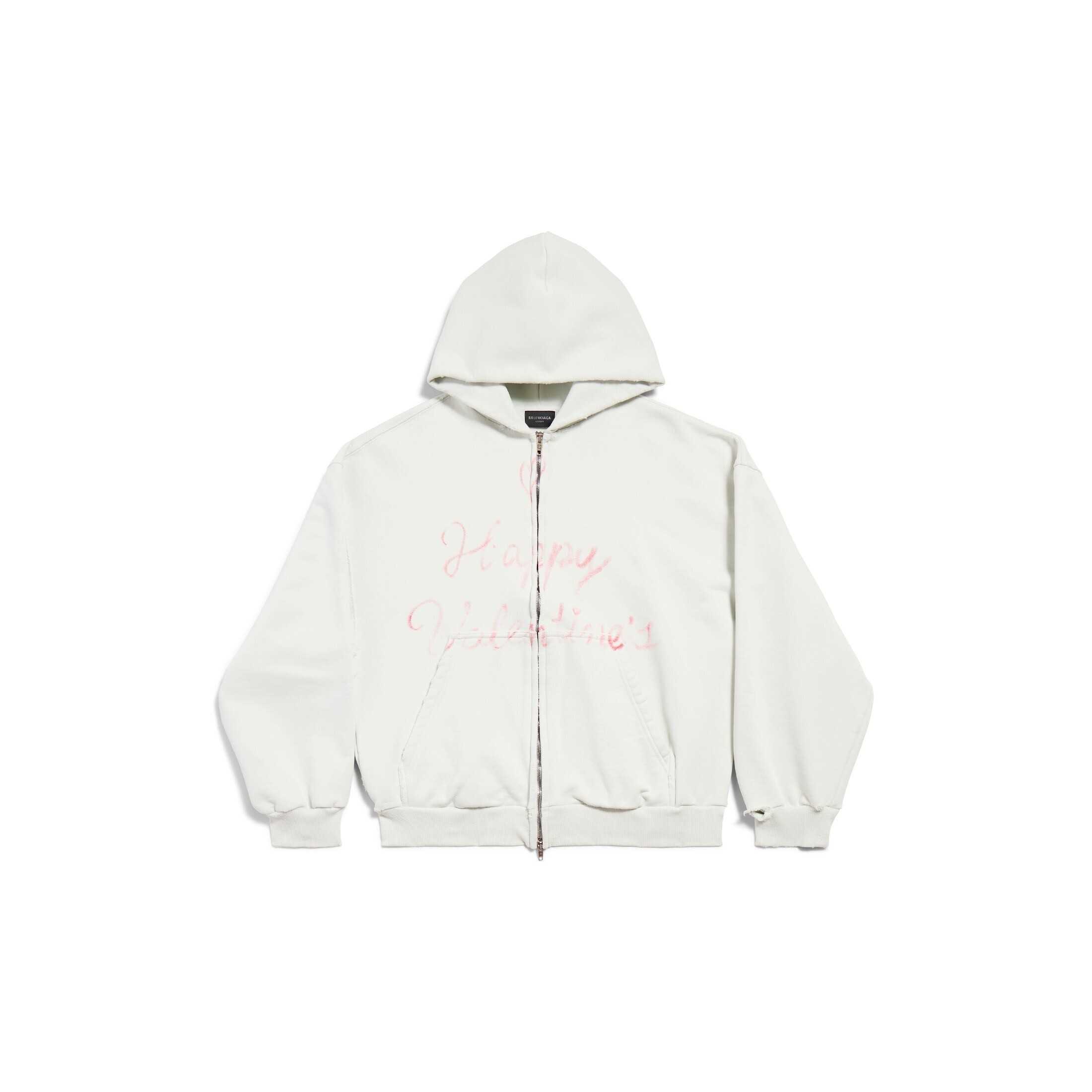Balenciaga LIPSTICK VALENTINES ジップアップ HOODIE レギュラーフィット