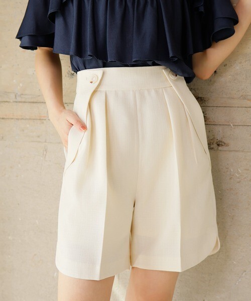 LADYMADE カーブヘムショートパンツ