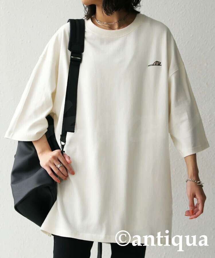 antiqua 「SEAVEN」EMBROIDERY LOGO-T