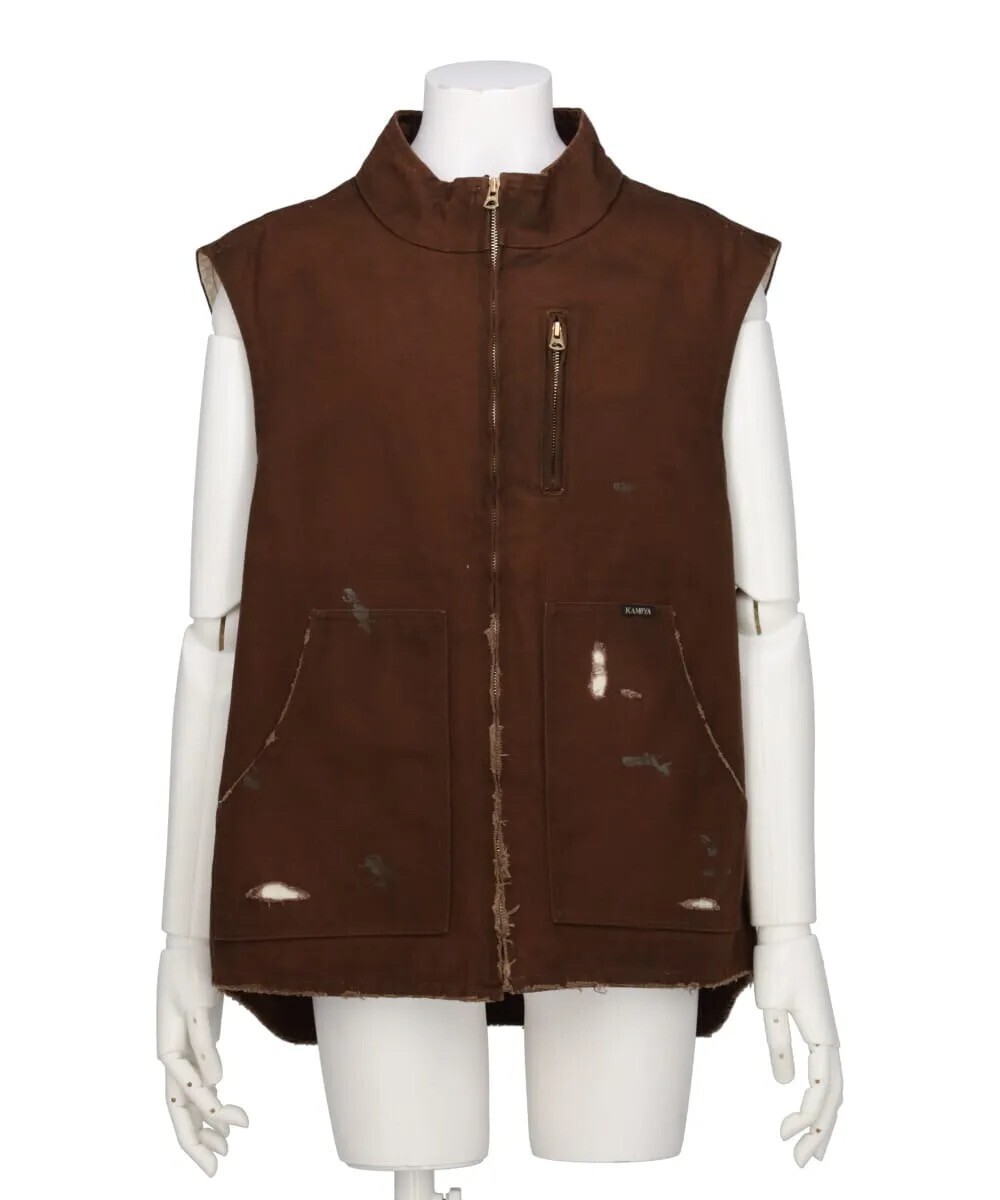 KAMIYA BORO DUCK VEST S/S