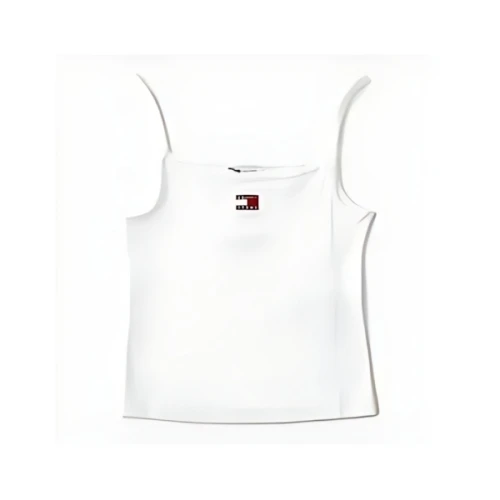 Tommy Jeans バッジリブストラップトップ