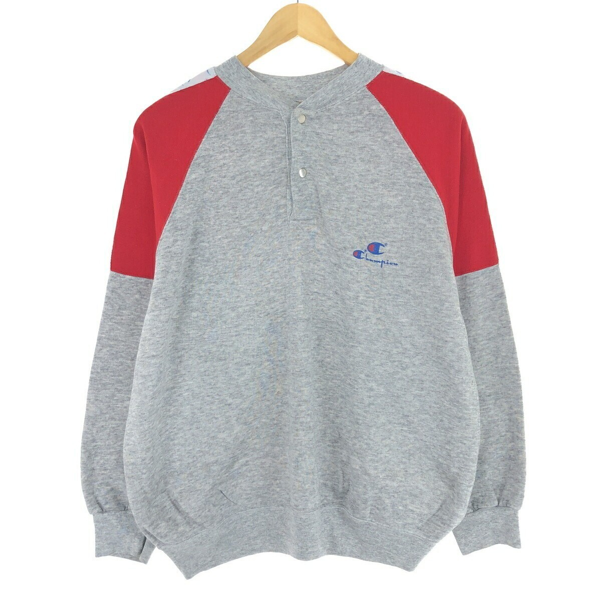 Champion トリコタグ ヘンリーネック スウェットシャツ トレーナー