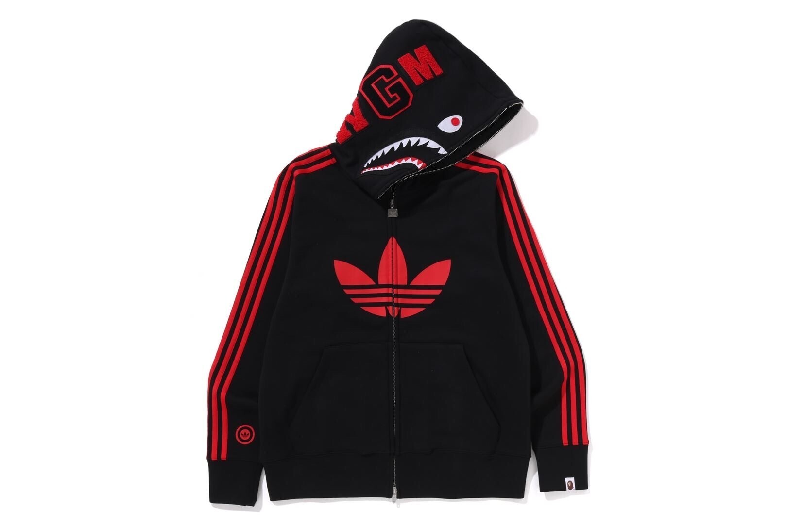 A BATHING APE 【 BAPE X ADIDAS 】SHARK FULL ZIP HOODIE