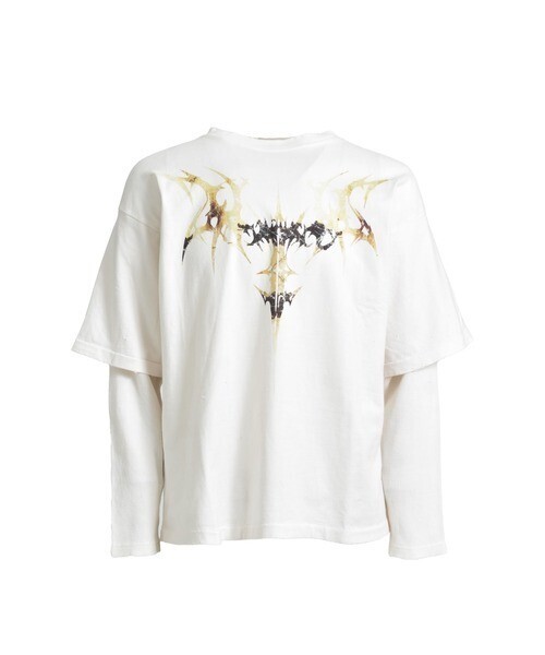 FORSOMEONE GOTHIC LAYERED TEE LS