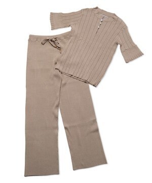 LAYMEE Whole knit set up