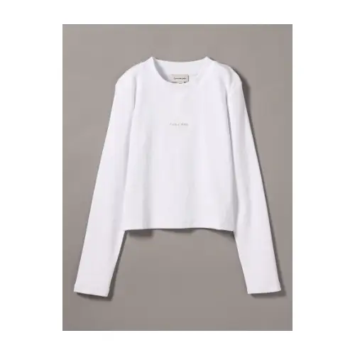 Calvin Klein ロングスリーブモノグラムベビーTシャツ