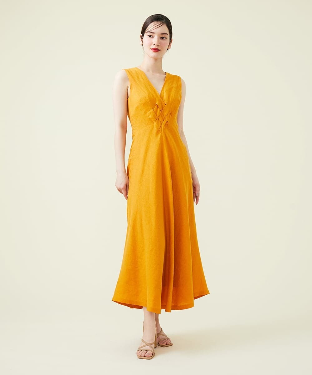 Sybilla 【SYBILLA DRESS】イントレチャートリネンドレス