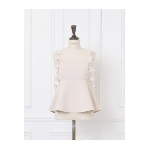 MISTREASS Flower Strap Peplum Camisole