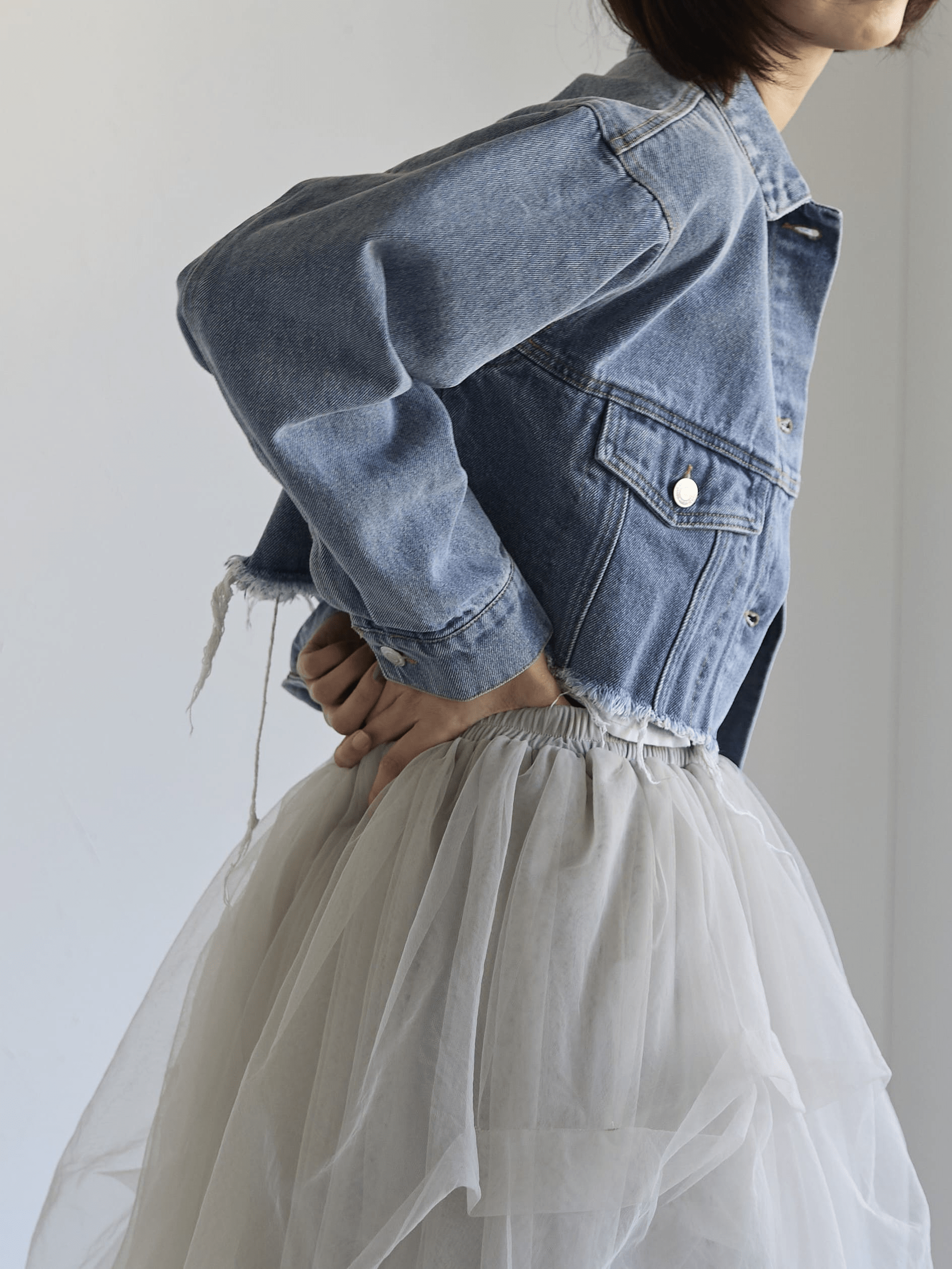 SOTT Denim Cropped Jacket デニムクロップドジャケット