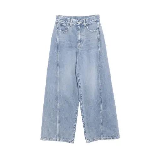 CALNAMUR バックデザインワイドデニム