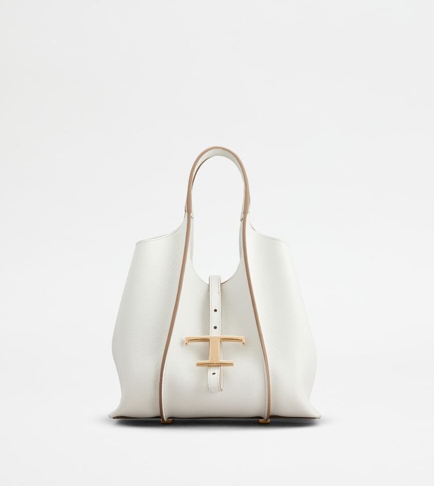 TOD'S T タイムレス レザー ショッピング バッグ ミニ