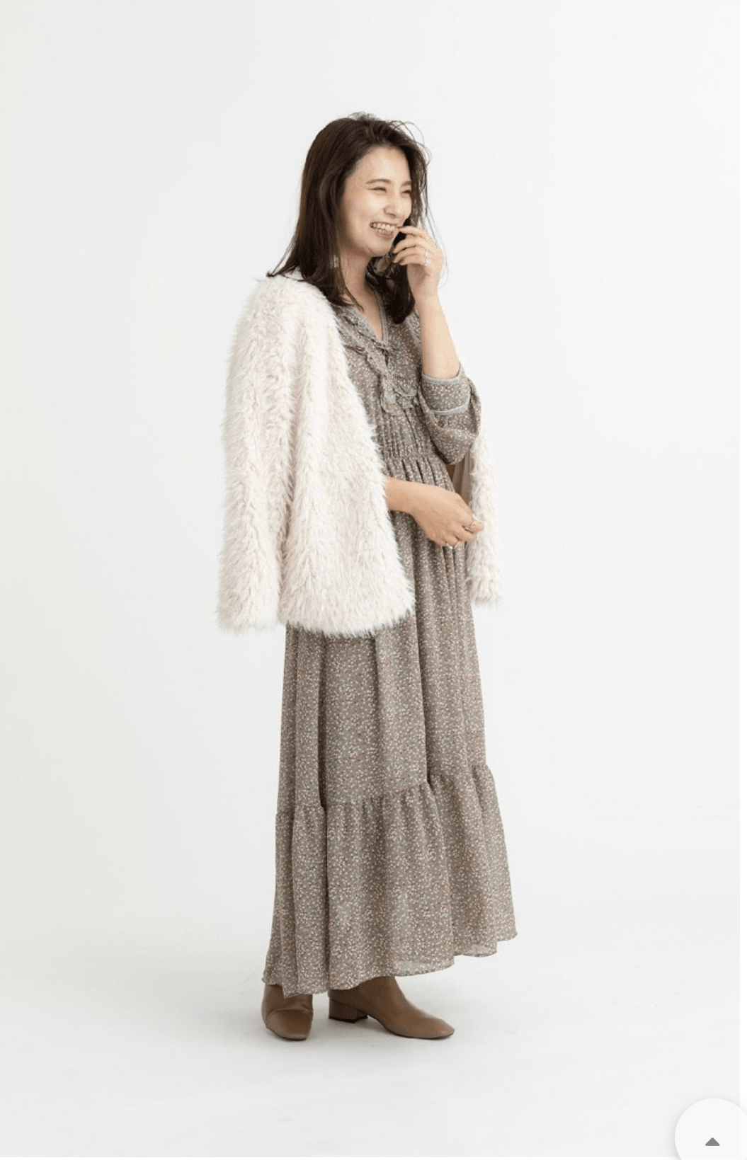 mite fur cardigan