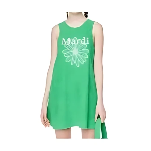 Mardi Mercredi TERRY MINI SLEEVELESS DRESS FLOWERMARDI