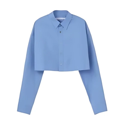 JOHN LAWRENCE SULLIVAN Broadcloth cropped shirt