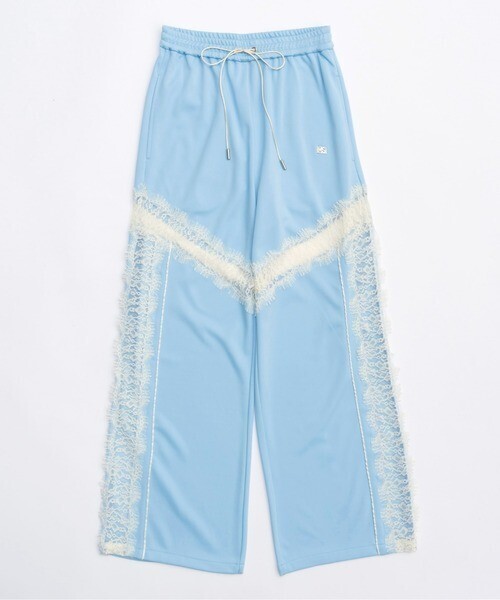 MAISON SPECIAL Lace Docking Jersey Pants