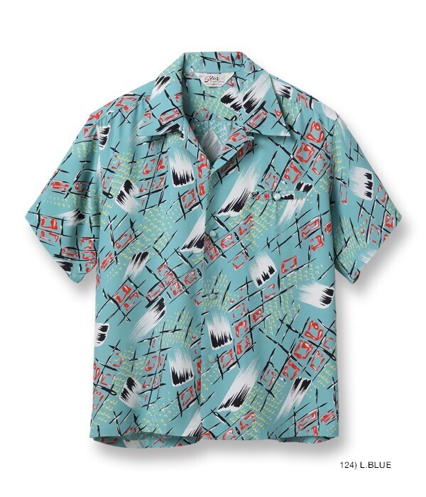STAR OF HOLLYWOOD HIGH DENSITY RAYON OPEN SHIRT “ABSTRACT”