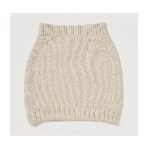 AURALEE WOOL CASHMERE FELTED KNIT SKIRT