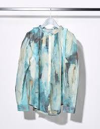Rumche Water Print Blouse