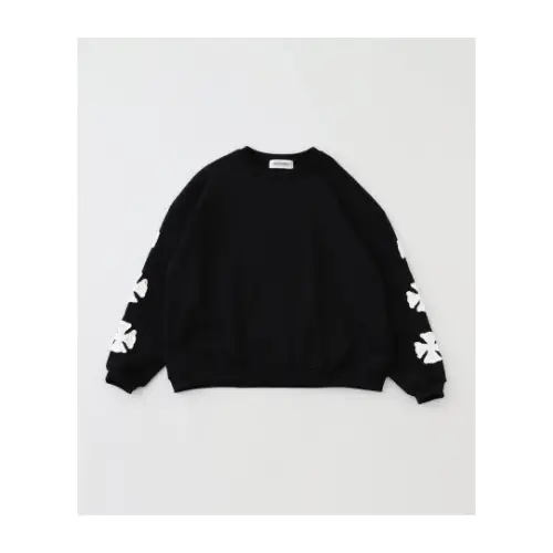 DISCOVERED IRON CROSS CROCHET SWEAT