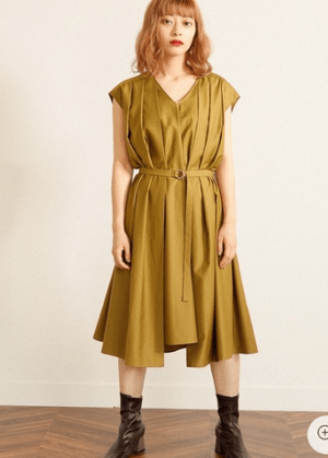 LADYMADE フロントタックボリュームワンピース