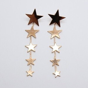 STELLAR HOLLYWOOD mauve グラデュアリースターピアス