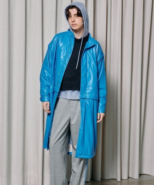 MAISON SPECIAL Vegan Leather Mods Coat