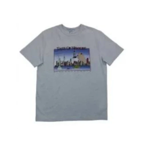 Alexander Wang AW CLASSIC SHORT SLEEVE TEE WITH SKYLINE GRAPHIC
