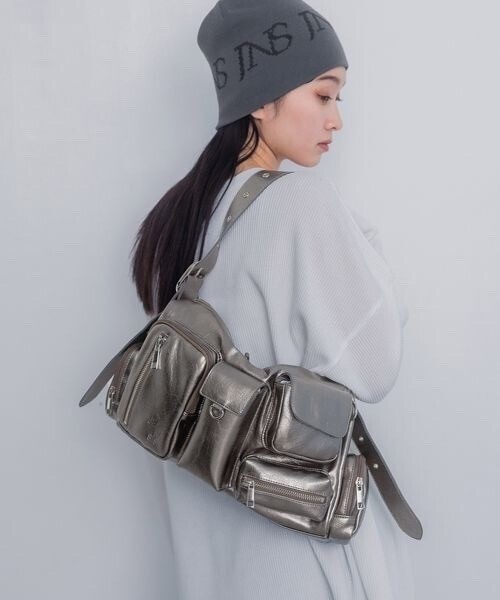JEANASiS ショルダーバッグ バッグ 6ポケットワンショルダーBAG