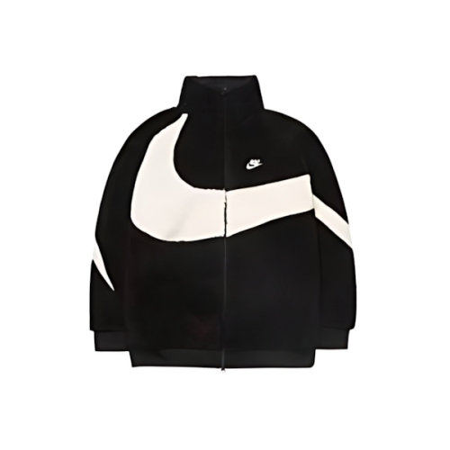NIKE Big Swoosh Reversible Boa Jacket "Black Sail"