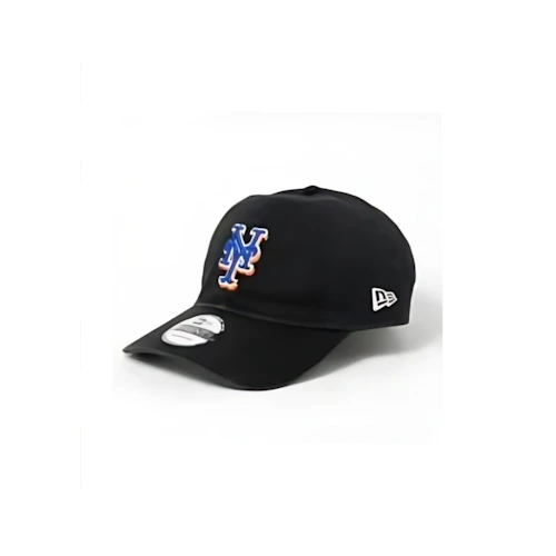 NEW ERA 9TWENTY ウォッシュドコットン ニューヨーク・メッツ ブラック × チームカラー
