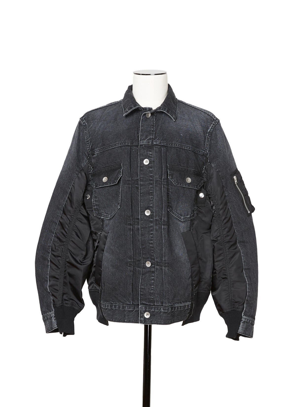 sacai Denim x Nylon Twill Jacket