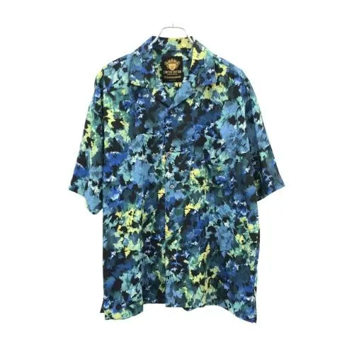 MAISON SPECIAL ORIGINAL GRAPHIC Prime-Over Open Collar Short Sleeve Shirt