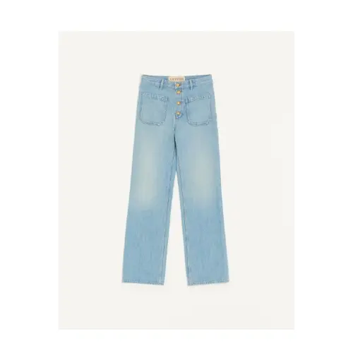 VALENTINO ゴールドボタン デニム パンツ