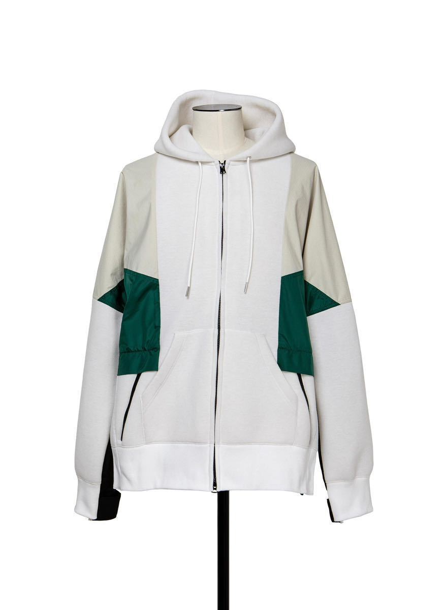 sacai スポンジ スウェット フーディー パーカー ブルゾン