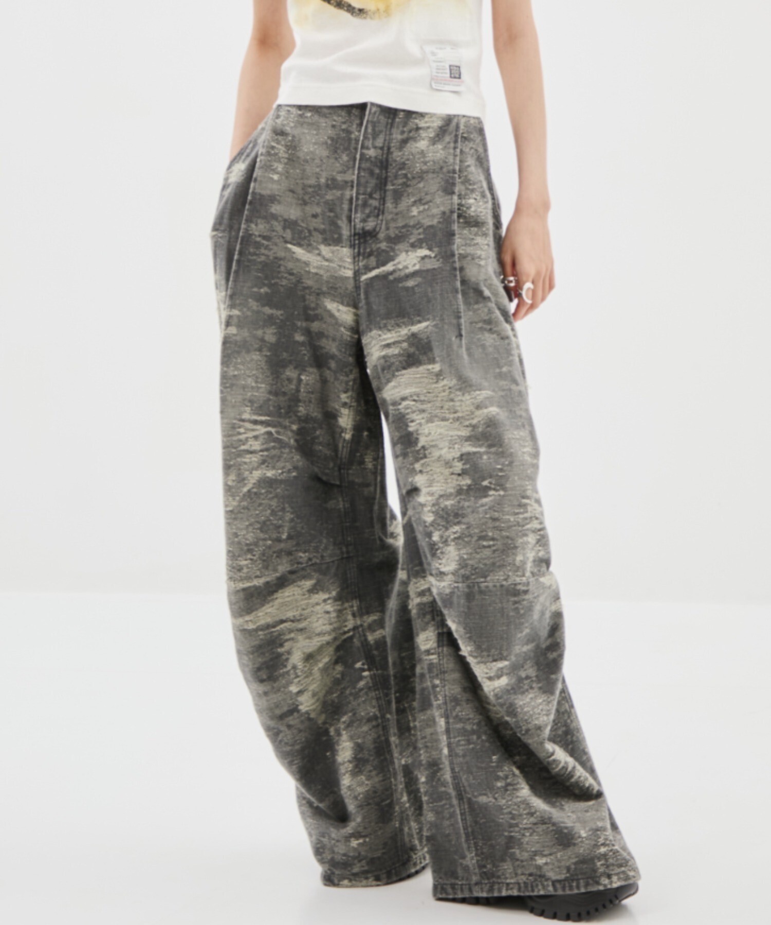 TAAKK DESIGN TROUSERS/デザイントラウザー/デニムパンツ