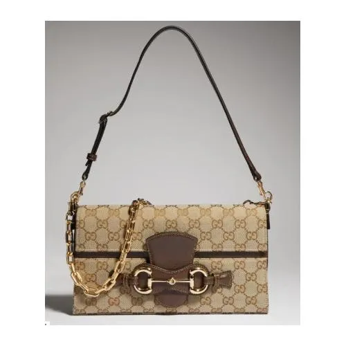 GUCCI ホースビット リストレット ミディアム ショルダーバッグ