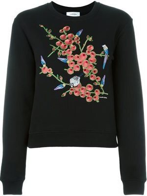 CARVEN フローラル刺繍 スウェットシャツ