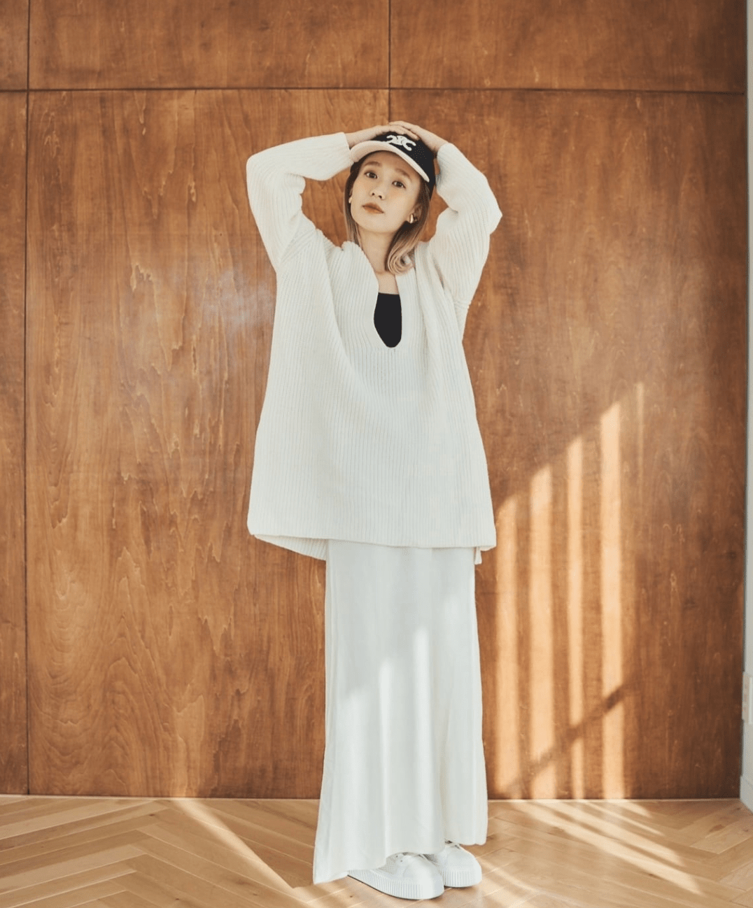 mite Knit flare skirt