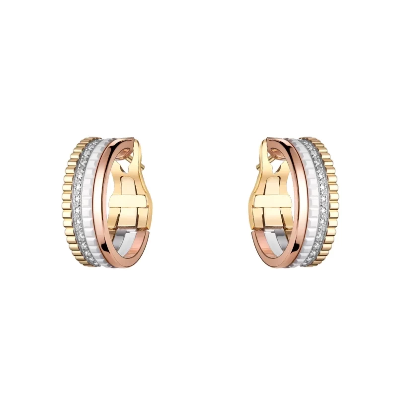 BOUCHERON QUATRE WHITE EDITION キャトル ホワイト フープイヤリング