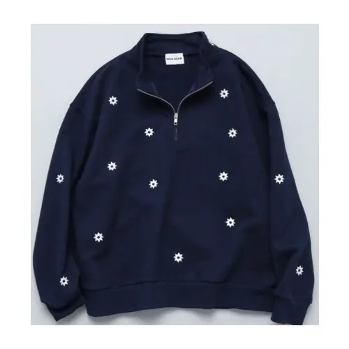 NICK GEAR SP FLOWER HALFZIP SWEAT