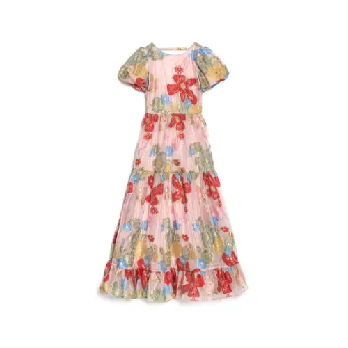 Sister Jane Camellia Jacquard Maxi Dress