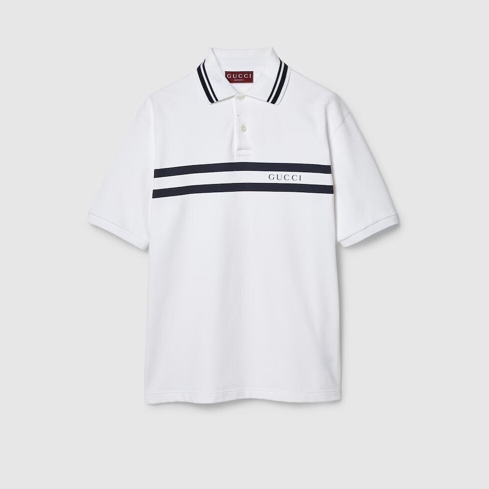 GUCCI コットンピケ ポロトップ