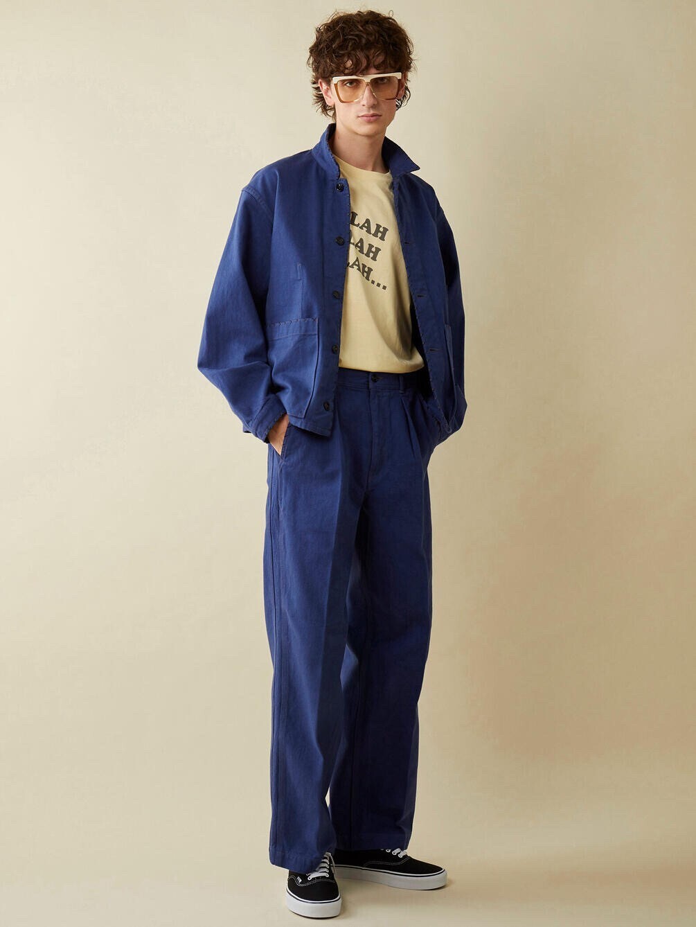SARTO TUCKED EMBROIDERY PANTS MEN