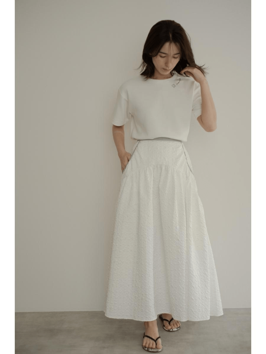 maison de Dolce. ジャガードスカート【white】