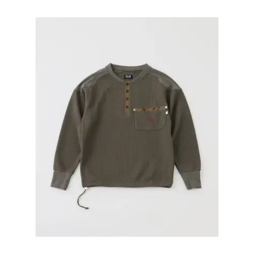 FAKE AS FLOWERS PACIS THERMAL HENLEY NECK